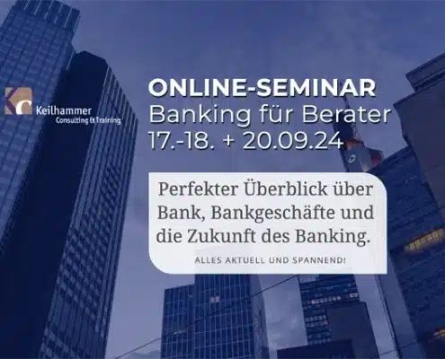 Online-Seminar Banking für Berater September 2024 jetzt buchen. Foto: Louis Droege by unsplash.com